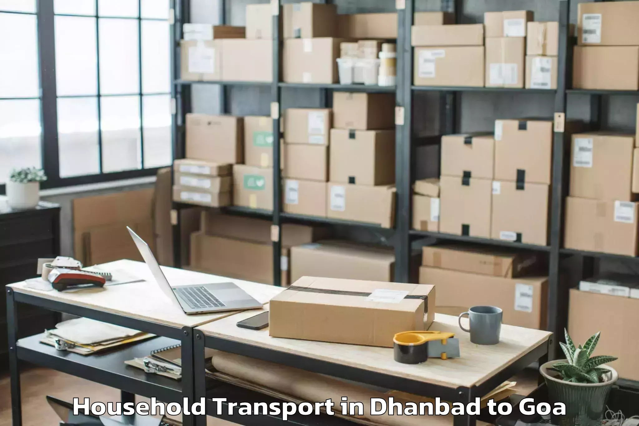 Reliable Dhanbad to Bandora Household Transport